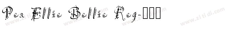 Pea Ellie Bellie Reg字体转换